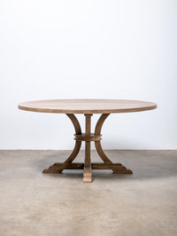 French Vintage Round Dining Table