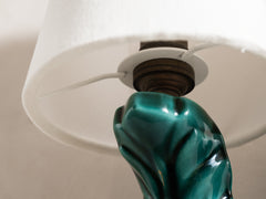 Barbotine Emerald Green Ceramic Wall Light