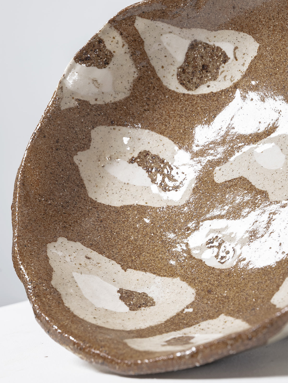 Natural Clay Serving Bowl