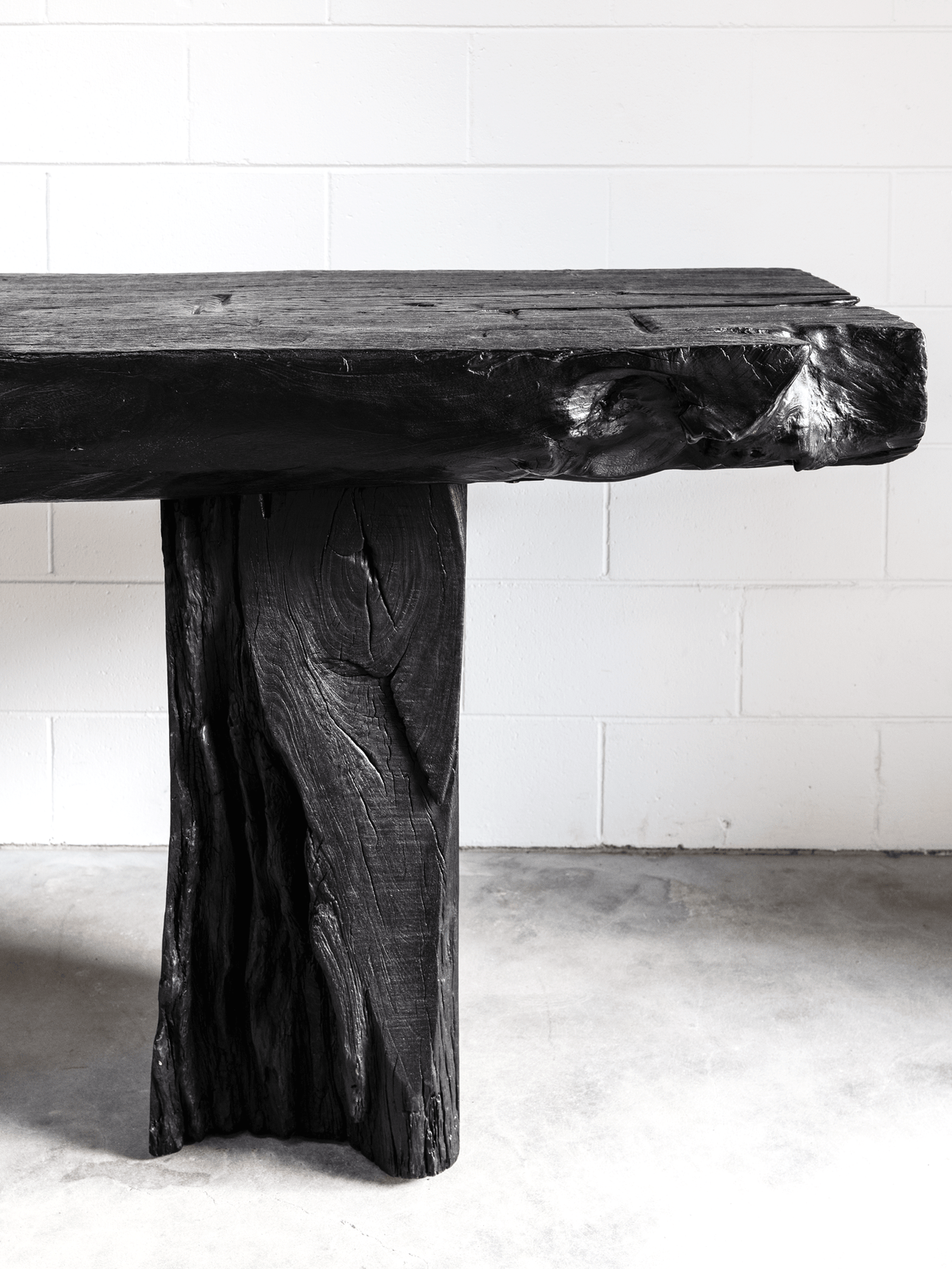 Marco Santucci Large Rustic Black Console