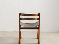 Italian Wood and Leather Dining chair