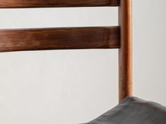 Italian Wood and Leather Dining chair