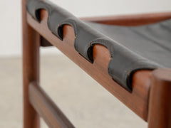 Italian Wood and Leather Dining chair