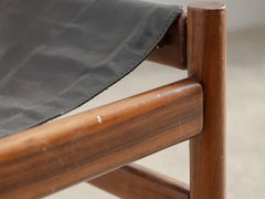 Italian Wood and Leather Dining chair