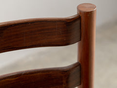 Italian Wood and Leather Dining chair
