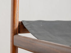 Italian Wood and Leather Dining chair