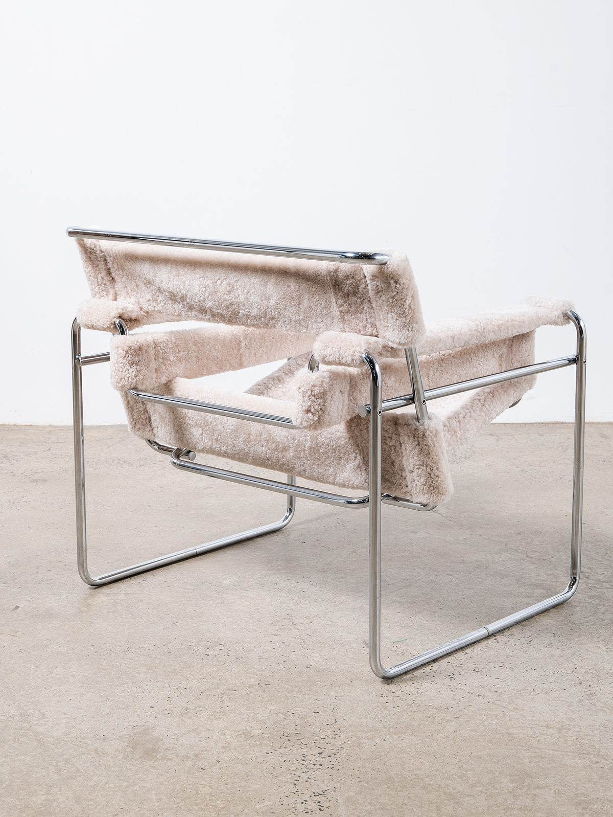 Wassily Chair with Sheepskin Upholstery