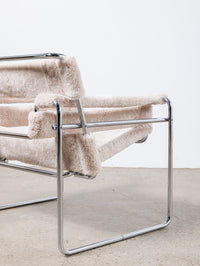 Wassily Chair with Sheepskin Upholstery