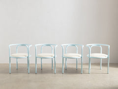 Locus Solus Armchairs by Gae Aulenti in Sunfish Stripe