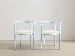 Locus Solus Armchairs by Gae Aulenti in Sunfish Stripe