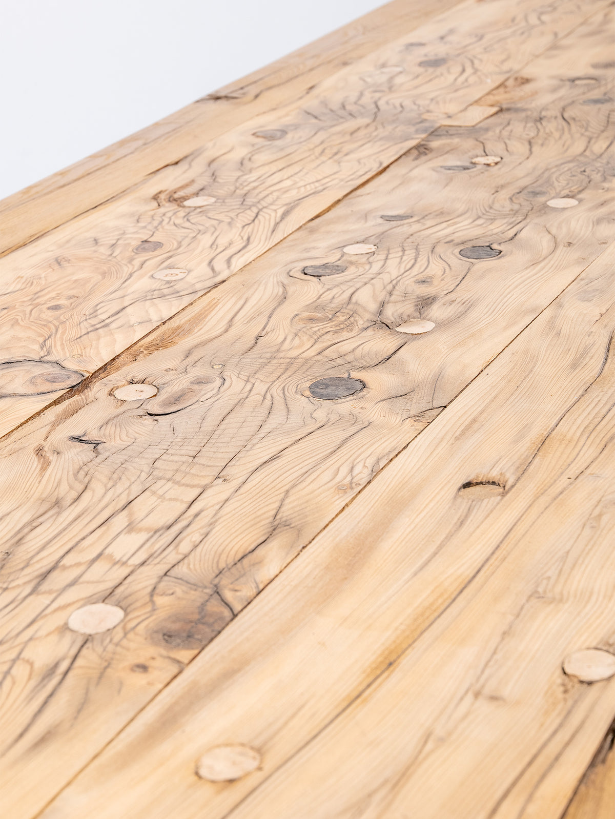 Brutalist Style Oak Dining Table