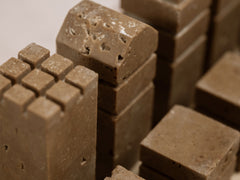 Travertine Chess Set - Cacao