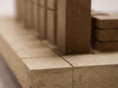 Travertine Chess Set - Cacao