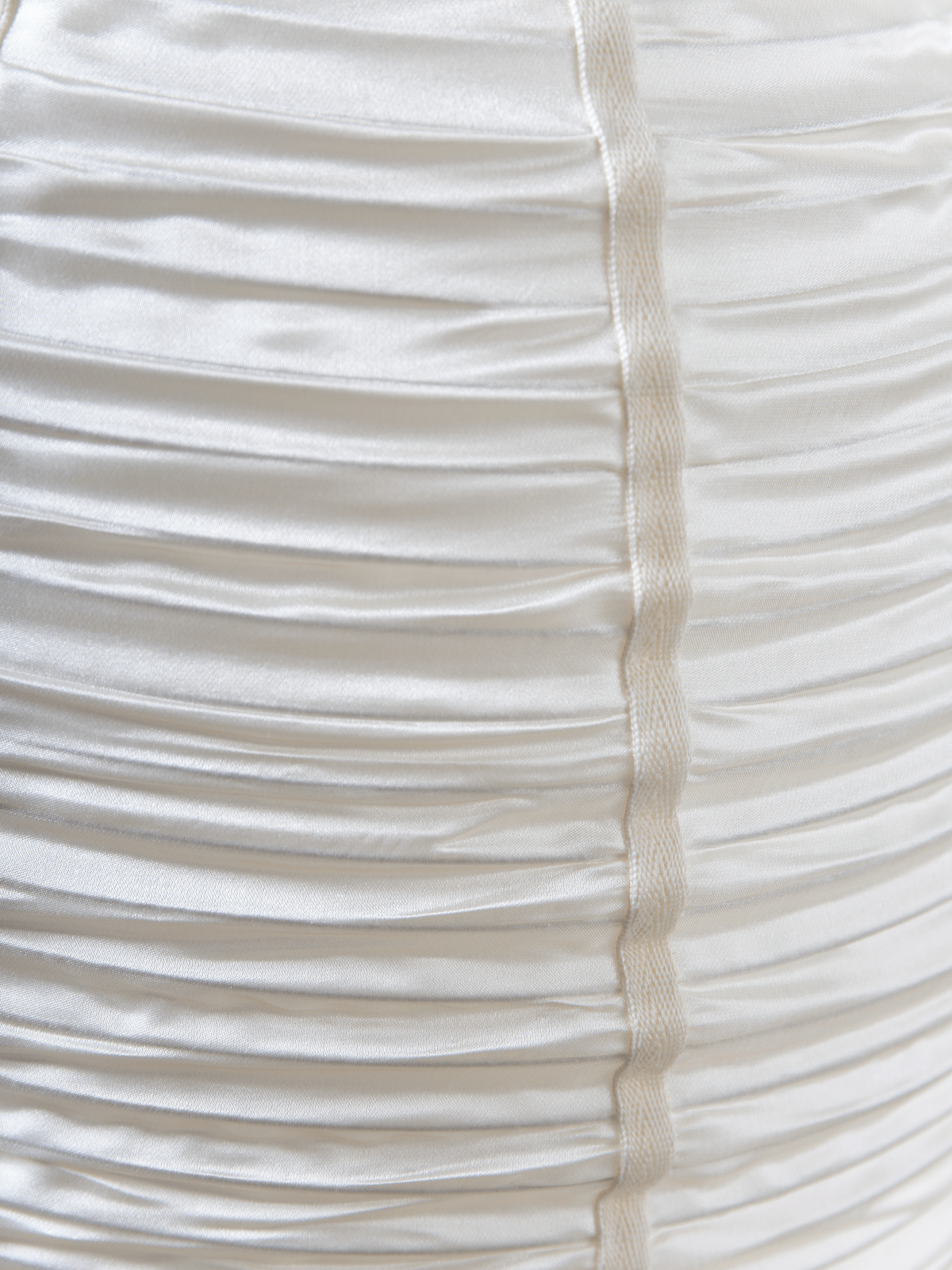 Oval Folding Silk Pendant Offwhite