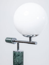 Italian Table Lamp in Green Marble
