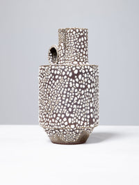 Bouteille - Scultpture 04 in White Crawling Glaze