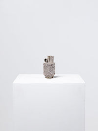 Bouteille - Scultpture 04 in White Crawling Glaze