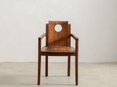 Art Deco Oak & Mahogany Armchair