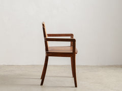 Art Deco Oak & Mahogany Armchair