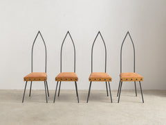 Jean Royere Iron & Wood Chair