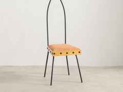 Jean Royere Iron & Wood Chair