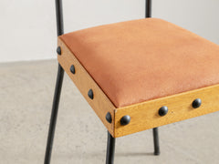 Jean Royere Iron & Wood Chair