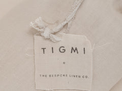 Embroidered Linen Bedspread, Ecru