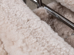 Wassily Chair with Sheepskin Upholstery, Dublin Bay
