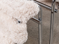 Wassily Chair with Sheepskin Upholstery, Dublin Bay