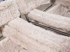 Wassily Chair with Sheepskin Upholstery, Dublin Bay