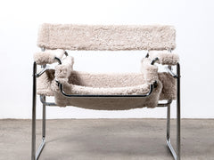 Wassily Chair with Sheepskin Upholstery, Dublin Bay