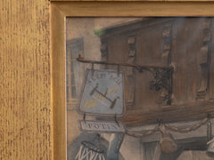 Late 19th-Century Pierre Outin Print in Gilt Frame