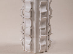 Vase Rythme 03 in White Stoneware