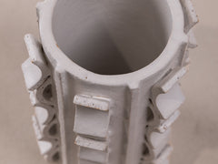 Vase Rythme 03 in White Stoneware