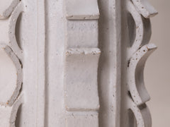 Vase Rythme 03 in White Stoneware