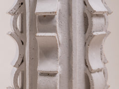 Vase Rythme 03 in White Stoneware