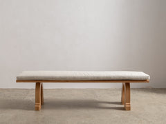 Sintra Bench with Cushion - Oak