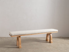 Sintra Bench with Cushion - Oak