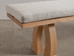 Sintra Bench with Cushion - Oak