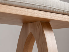 Sintra Bench with Cushion - Oak