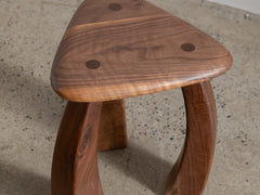 Arc De Stool 37 - Walnut