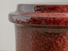 Pawn Side Table - Dark Red