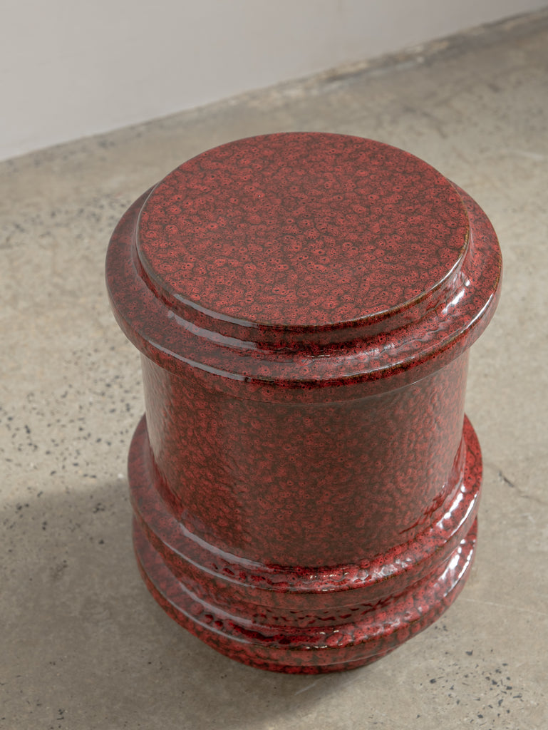 Pawn Side Table - Dark Red – Tigmi Trading