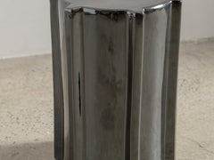 Geometrical Pawn Side Table - Dark Brown