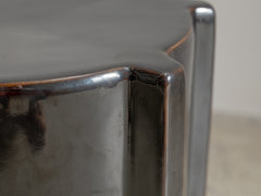 Geometrical Pawn Side Table - Dark Brown