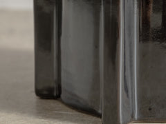 Geometrical Pawn Side Table - Dark Brown