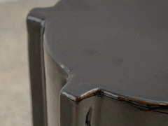 Geometrical Pawn Side Table - Dark Brown