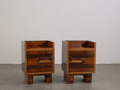 1930s Pair of Deco Bedsides