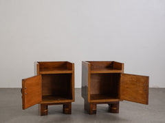 1930s Pair of Deco Bedsides