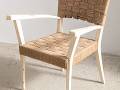 Augusto Romano Wood and Rope Armchair